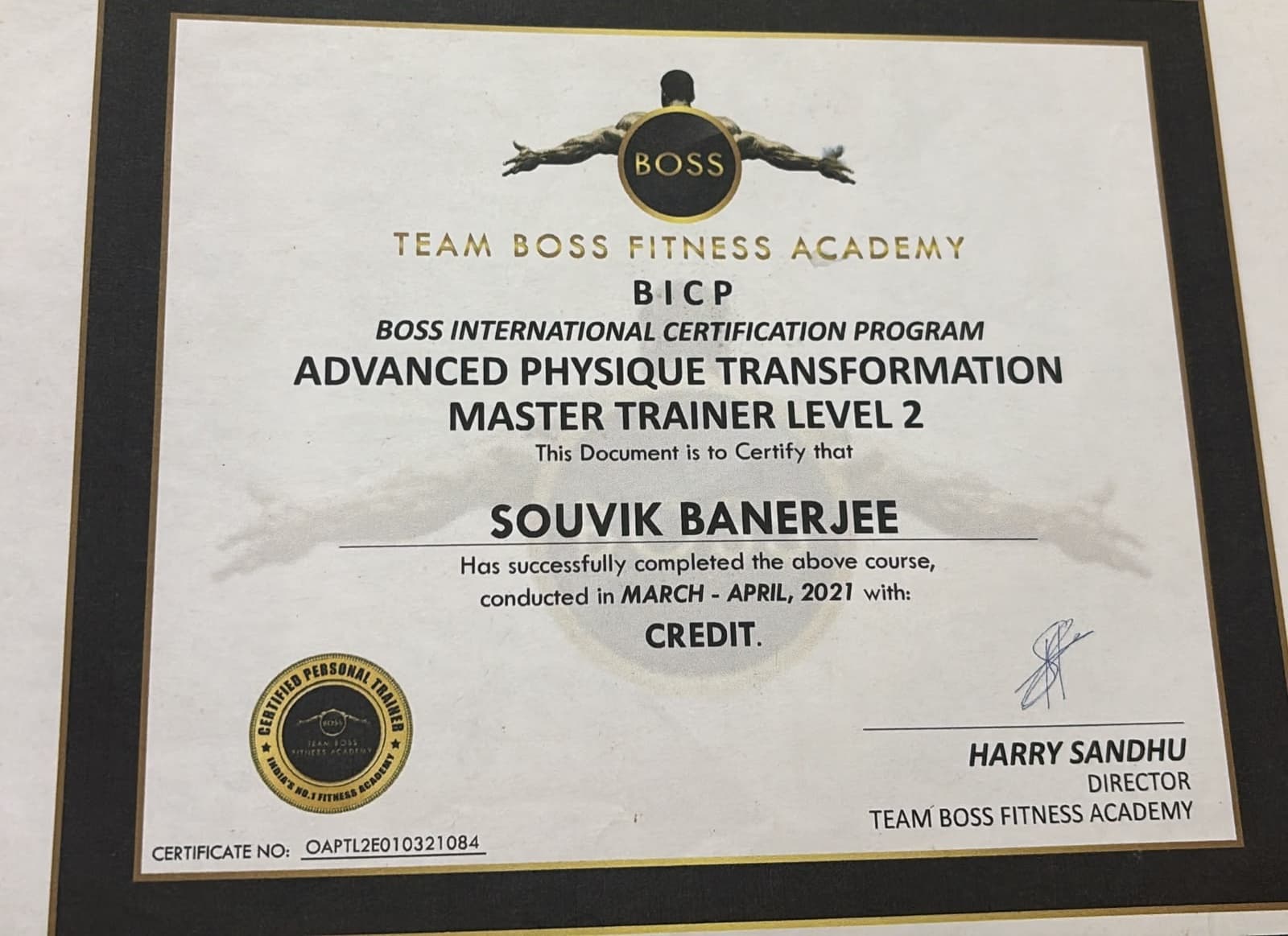 Advanced Physique Transformation Master Trainer Level 2